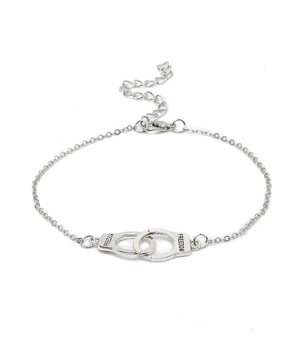 YouBella Jewellery Charm Bracelet Bangle for Girls and Women (Silver) (YBBN_91971)